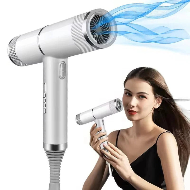 Compact RapidDry Pro ionic hair dryer. Ideal for fast, frizz-free styling on the go, all hair types.