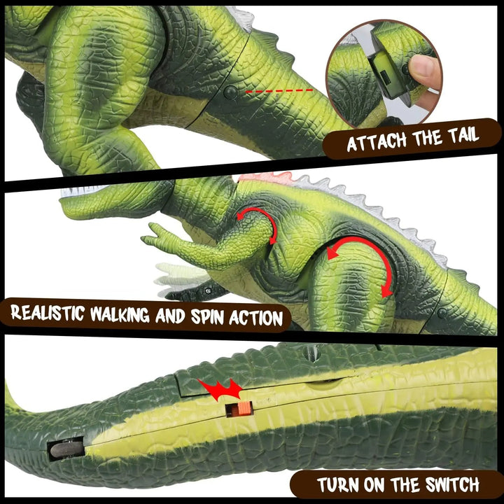 Detailed remote control Tyrannosaurus Rex dinosaur toy, bringing prehistoric play to life with movement, roars, and lights.