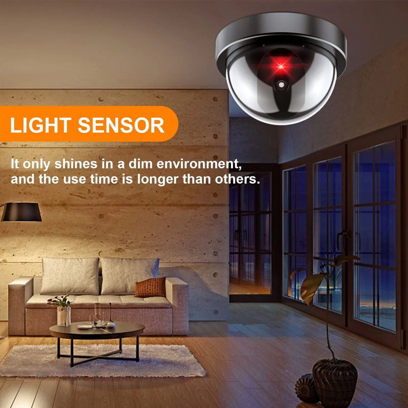 Realistic dummy security camera, universal design for home and business, effective outdoor deterrent