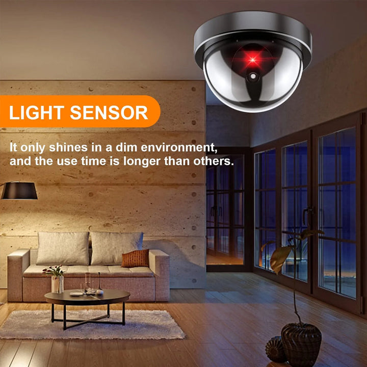 Realistic dummy security camera, universal design for home and business, effective outdoor deterrent