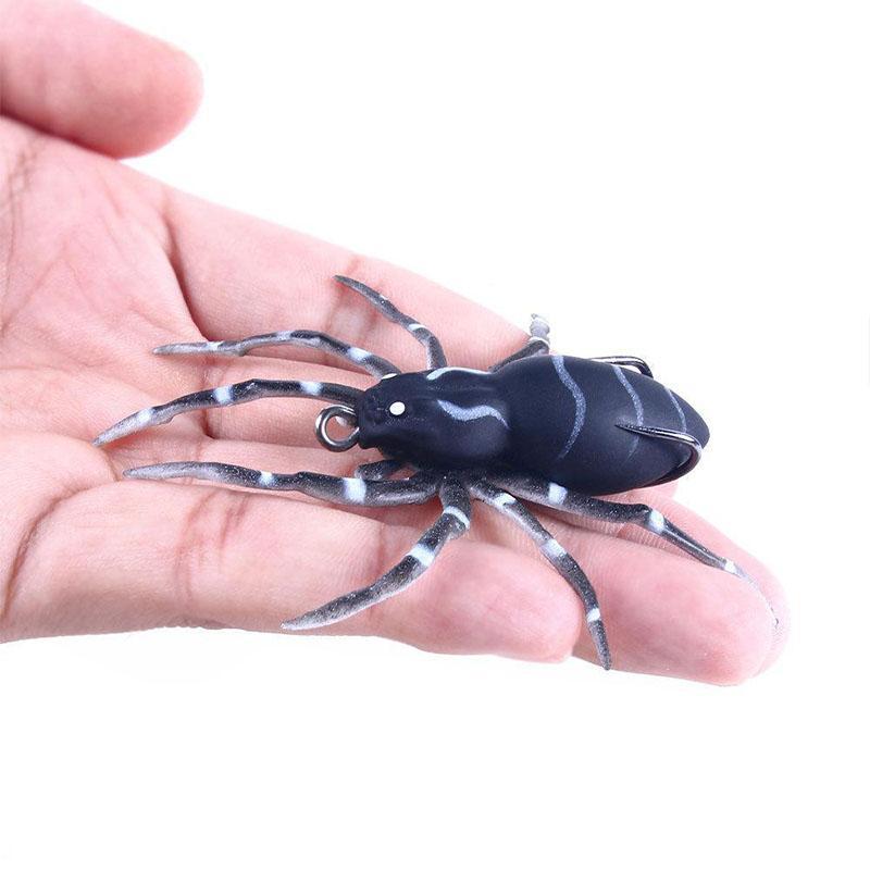 Detailed spider fishing lure, multiple hooks, ideal for various fishing conditions