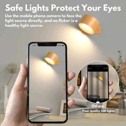 Rechargeable LED night light, magnetic and portable, with touch dimming.