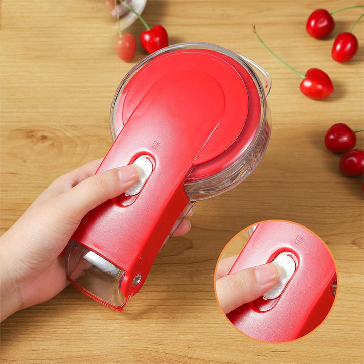 Efficient fruit pitter for cherries, a must-have kitchen tool for bakers and chefs.