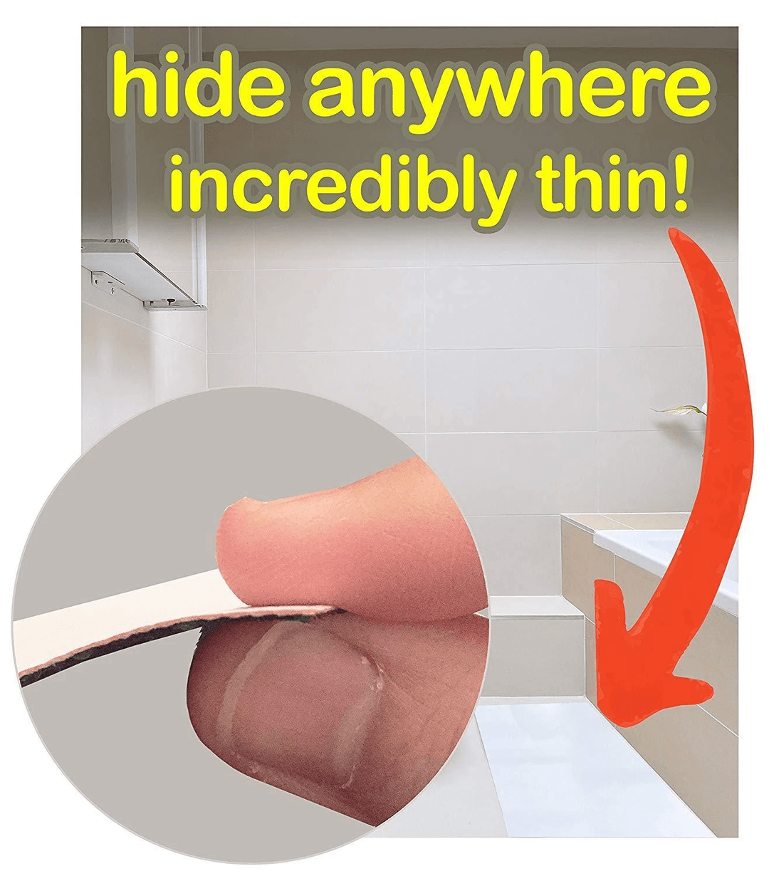 Novelty color changing bath mat, white when dry, turns red with water, spooky prank for bathroom