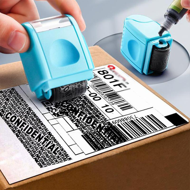 Blue identity theft protection roller for secure personal documents