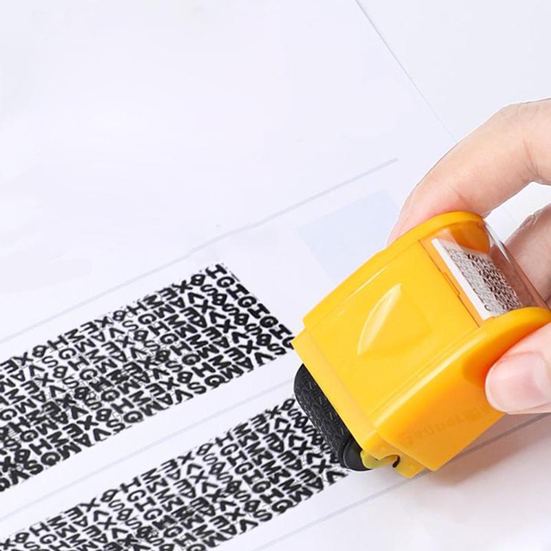 Yellow identity protection roller, an office tool for data privacy