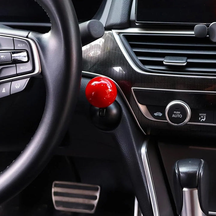 Black universal car engine start stop button cover, durable auto decor, engine start upgrade
