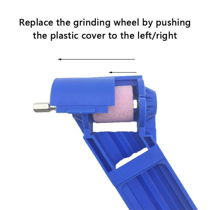 Essential workshop tool: red drill bit sharpener for quick and effective grinding of various drill bits