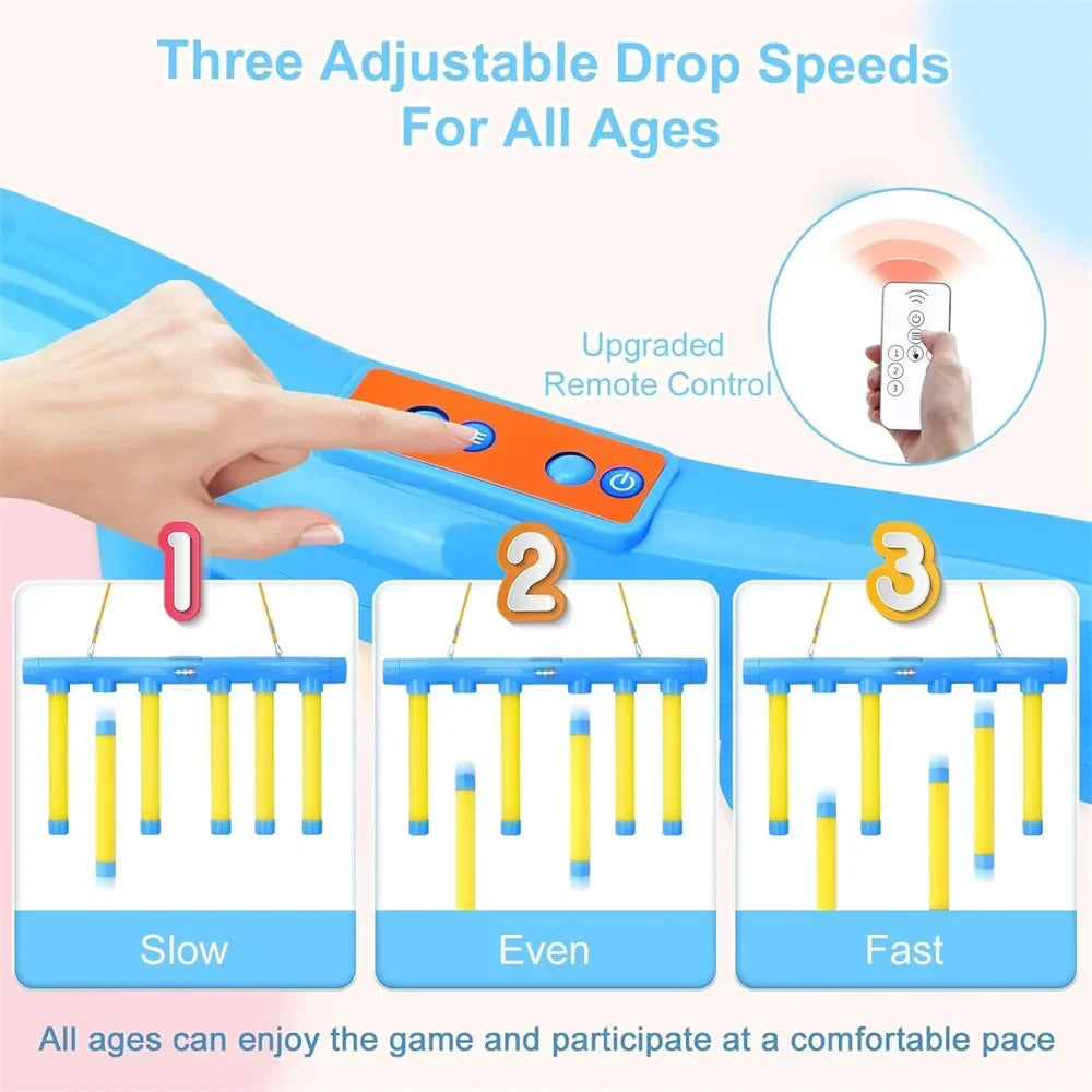 Remote controlled ReflexoBar with adjustable speed for challenging hand-eye coordination & reaction time.