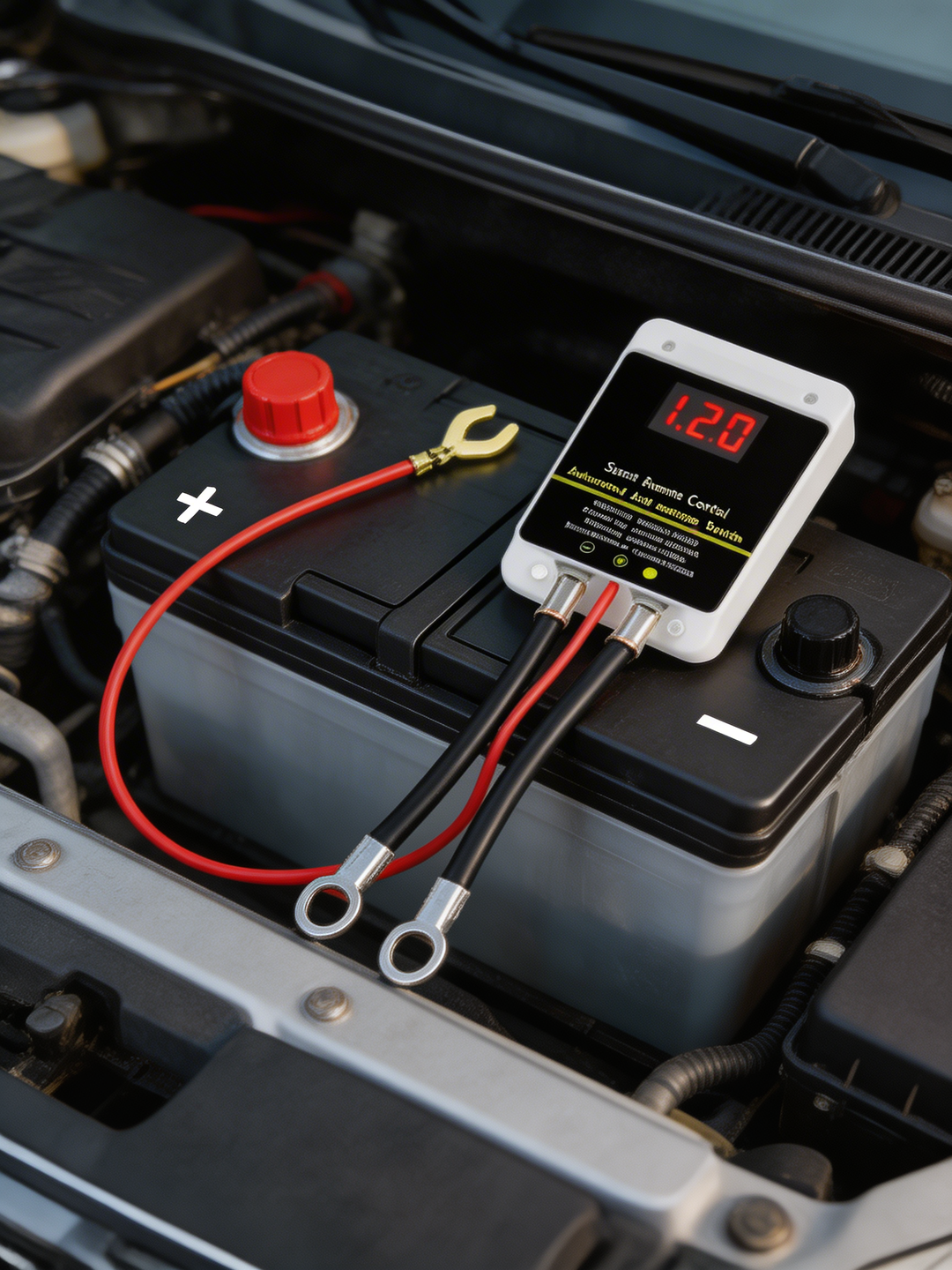 Remote vehicle battery disconnect kill switch, 12V automotive anti-theft security device.
