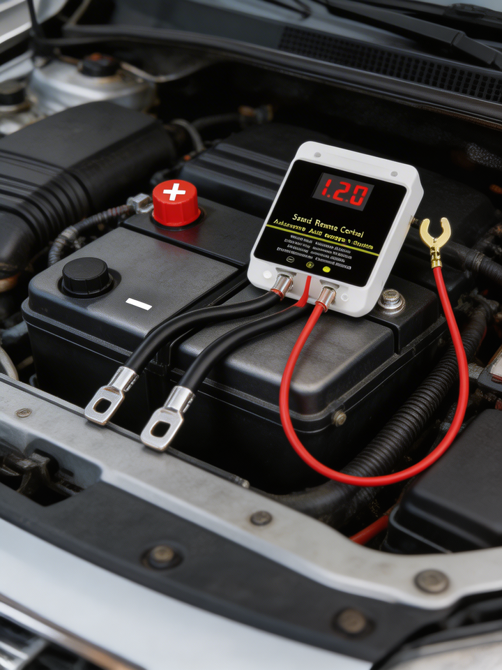 Wireless 12V remote battery kill switch for vehicle anti-theft and power isolation.