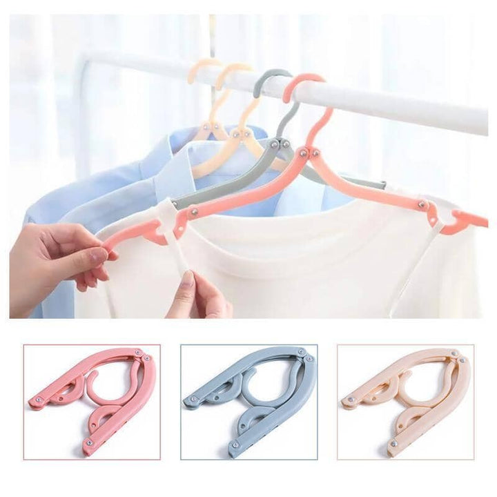 Ret retractable portable travel hangers, perfect for space-saving in luggage or closets, blue color