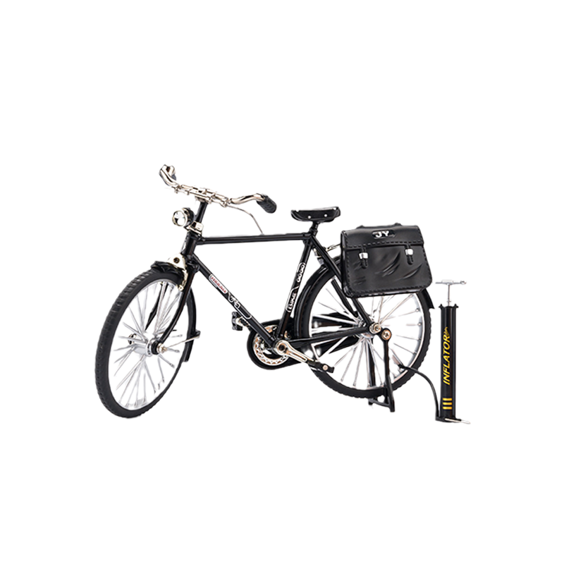 Decorative retro miniature bicycle model, intricate vintage collectible toy display