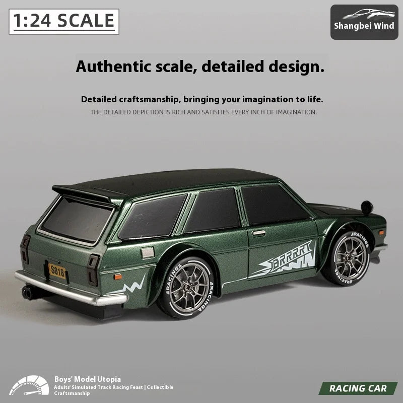 Ready-to-race retro touring RC car, a perfect hobby-grade gift for kids & adults who love drift toys.