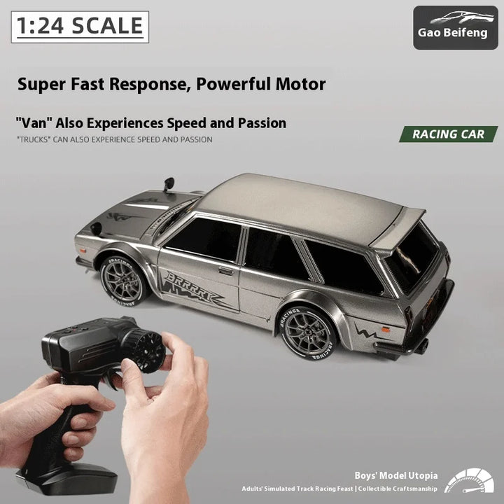 Driftora Retro Touring RC car, high-performance remote control toy for exciting drifting and racing.
