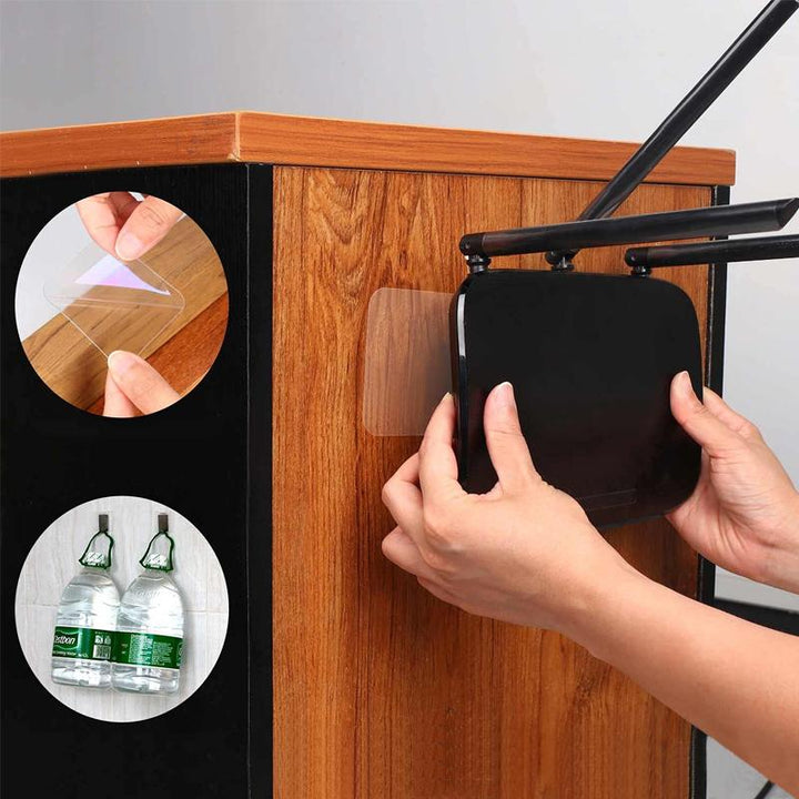 Adhesive tape, transparent and reusable, ideal for crafting and home improvement projects