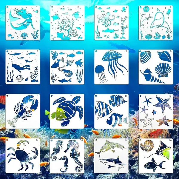 DIY Decorative Stencil Set for Walls & Crafts, perfect for homedecor and personalized gifts