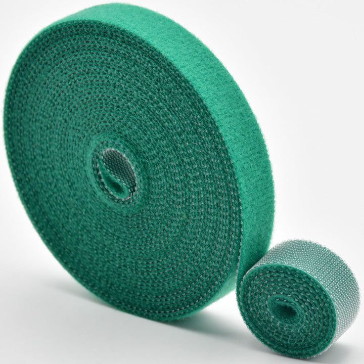 Flexible reusable cable straps, ideal for managing tangled cords in home or office settings.