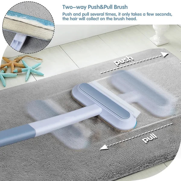 Easy-to-use pet hair lint brush for quick clean-ups of dog and cat fur around the house.