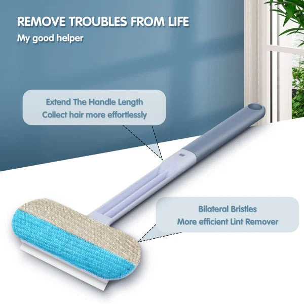 Pet grooming cleaning tool for stray hairs, ideal for sofas, chairs, and textile surfaces.
