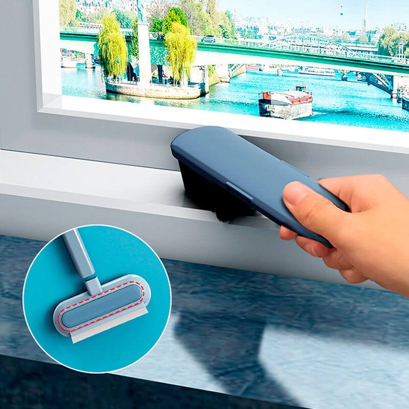 Pet hair remover tool with ergonomic handle, perfect for quickly de-shedding fabric surfaces.