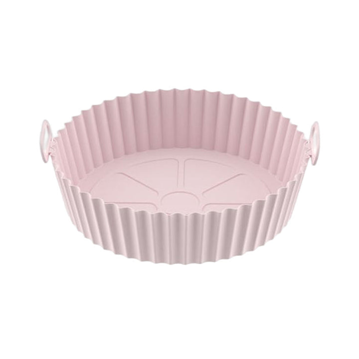 Versatile silicone air fryer accessory, reusable baking tray for various cooking tasks, easy clean