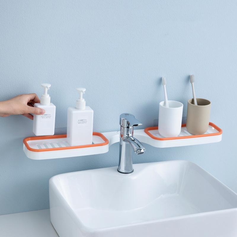 Punch-free Rotating Corner Storage Rack, perfect home organizer solution