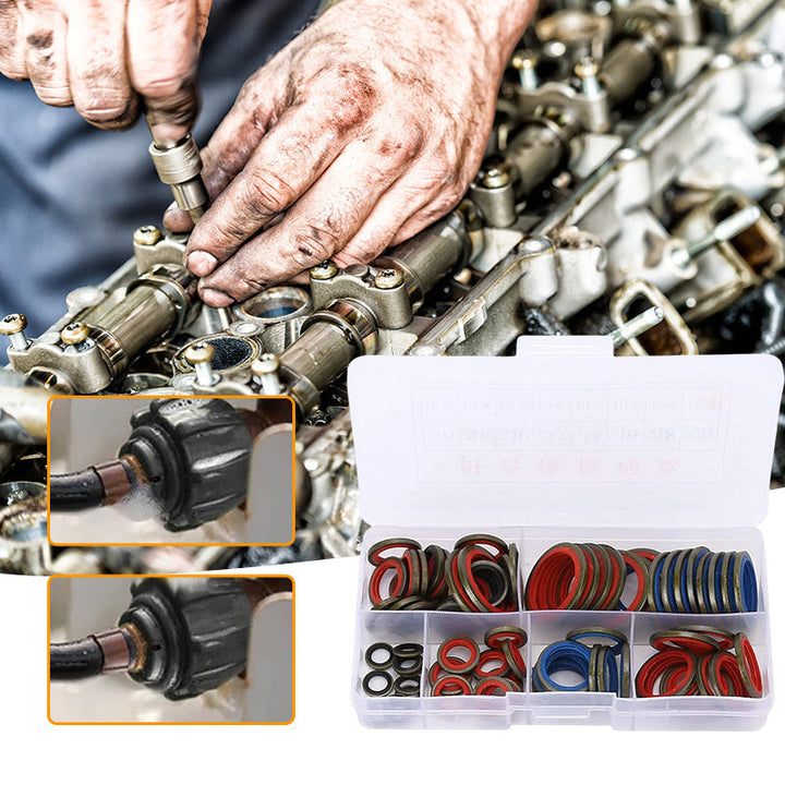 Assorted rubber O-rings and gaskets for mechanics and DIY enthusiasts, perfect for leak prevention.