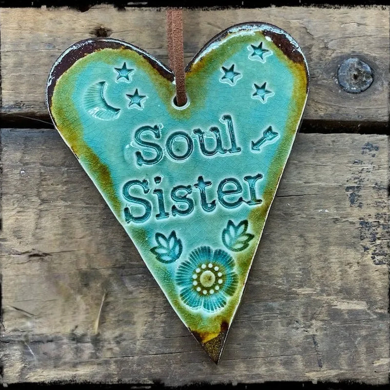 Decorative 'Soul Sister' ornament, a meaningful and unique gift for friends