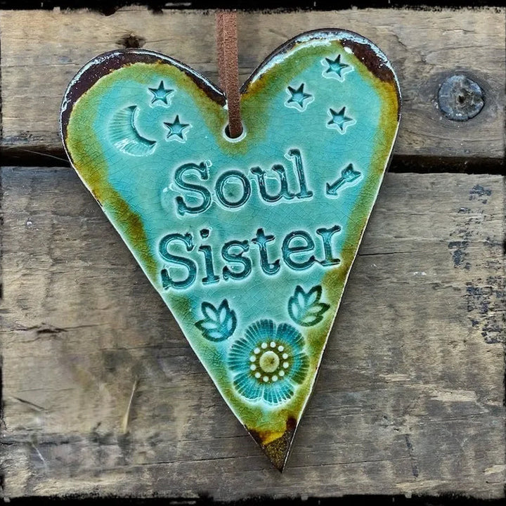 Decorative 'Soul Sister' ornament, a meaningful and unique gift for friends
