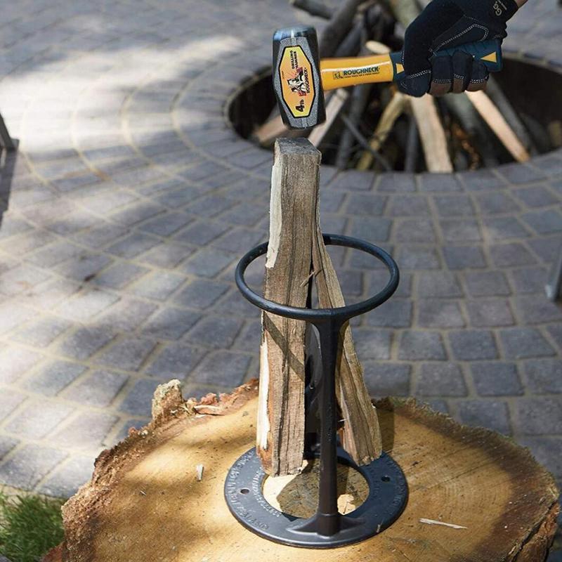 Prepare firewood easily with this manual wood splitter. Safe & efficient log splitter for home heating & campfires.