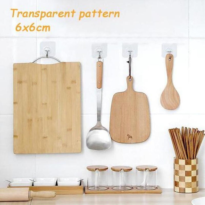 Houseware seamless adhesive hooks for diverse home organization and storage needs