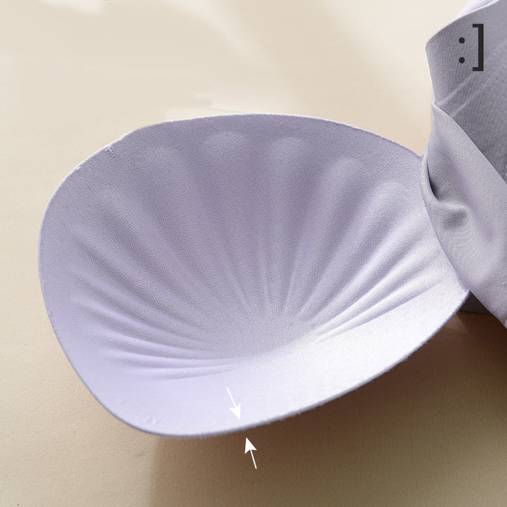 Everyday women's nylon bra, seamless, wire-free, with lifting capabilities and reliable side support.
