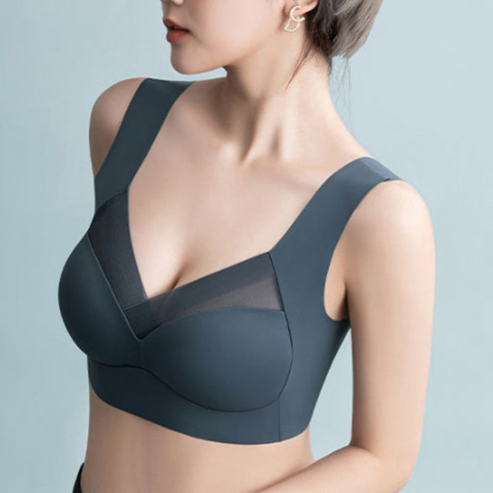 Everyday comfort: ultra-thin seamless wireless one-piece bra for women