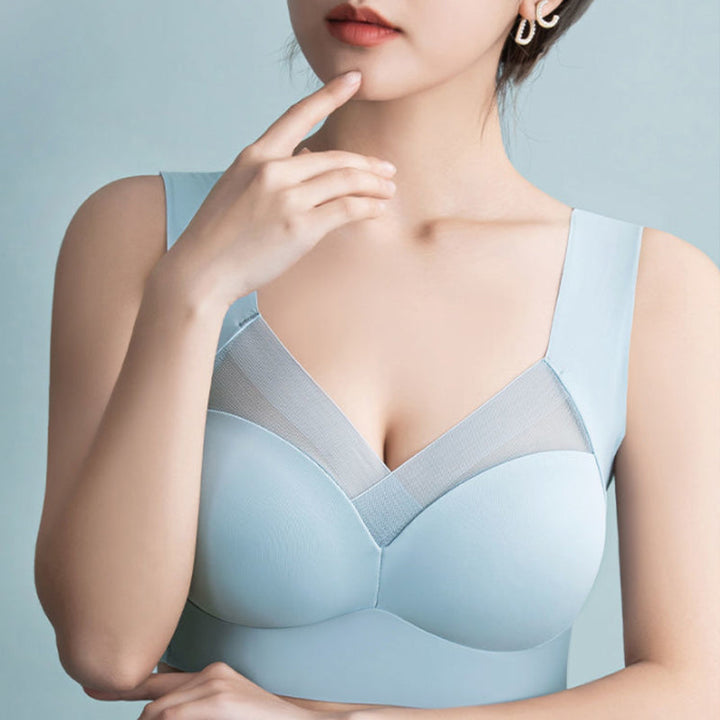 Comfortable women's wireless bra, seamless, ultra-thin and one-piece design