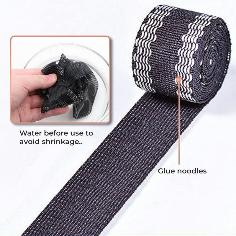 Fabric hemming tape roll, ideal for quick clothing fixes, DIY sewing projects, and permanent tailoring.