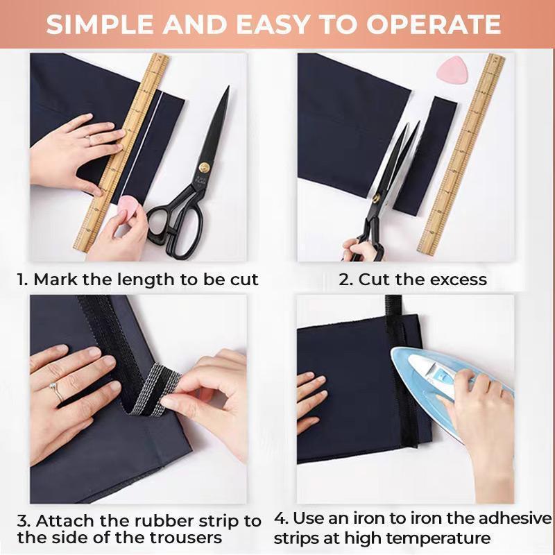Iron-on hemming tape for clothing, a convenient fabric adhesive solution for durable, professional-looking hems.
