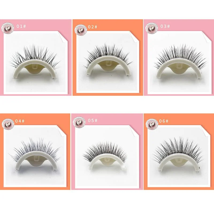 Women's self-adhesive eyelashes for quick & easy application. Reusable false lashes, ideal for daily beauty makeup.