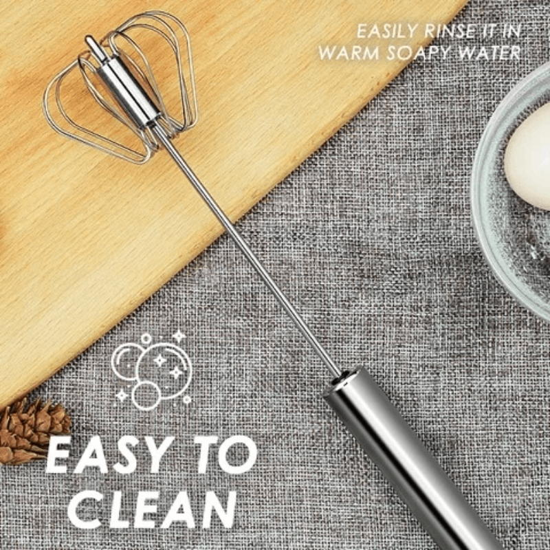 Versatile kitchen gadget: semi-automatic whisk for effortless food prep