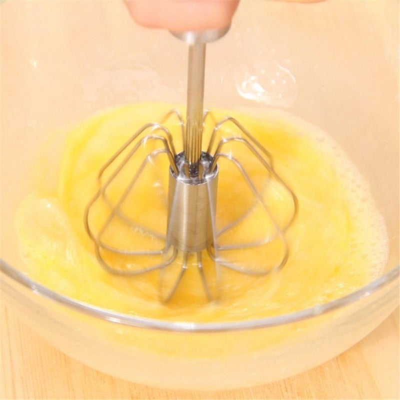 Modern kitchen tool: stainless steel whisk for easy baking and cooking
