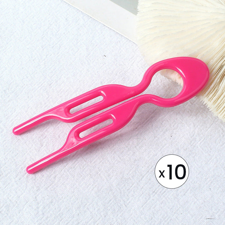 Group photo of women's hair accessories, with the 10-piece updo hair pins prominently featured.
