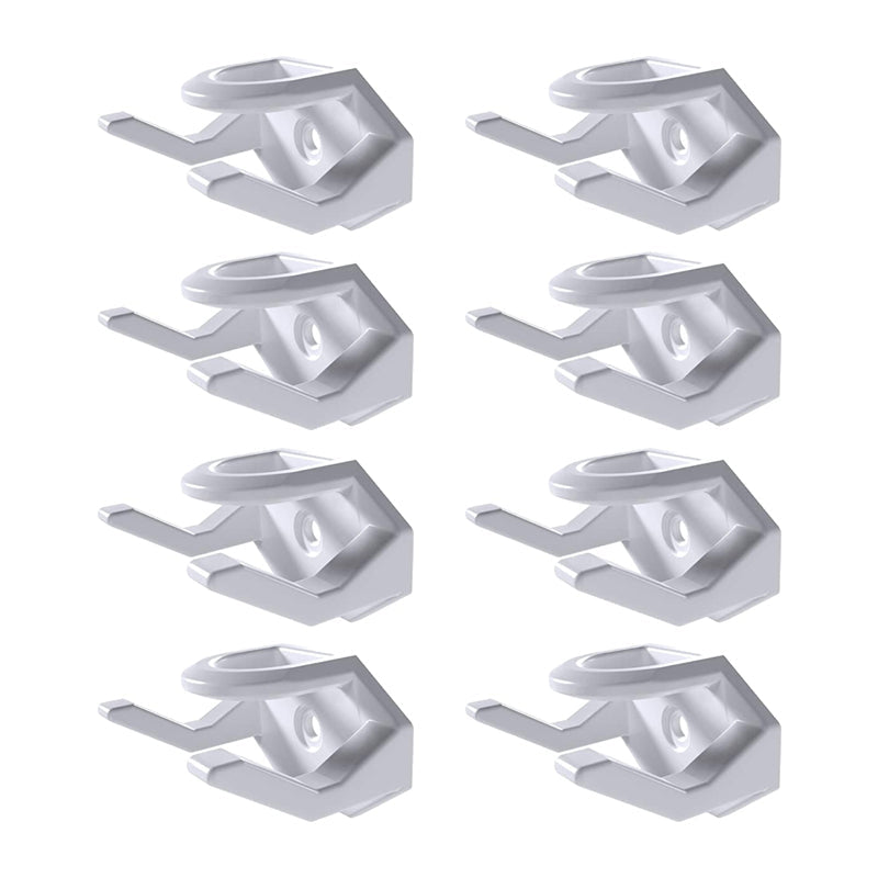 Packaging art for adhesive hat hooks, showing the product in use with baseball caps.