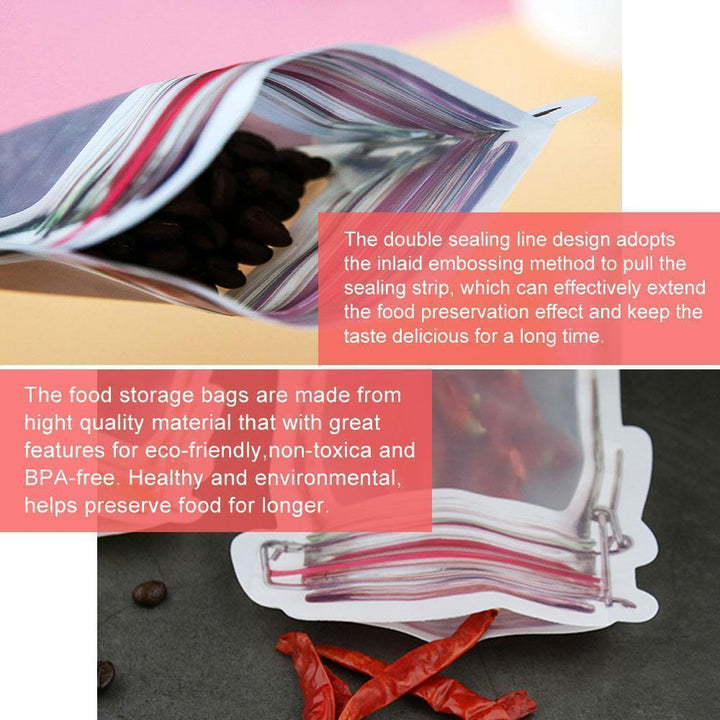 Close-up of a zippered mason jar bag, showcasing its reusable design for effective food storage and freshness.