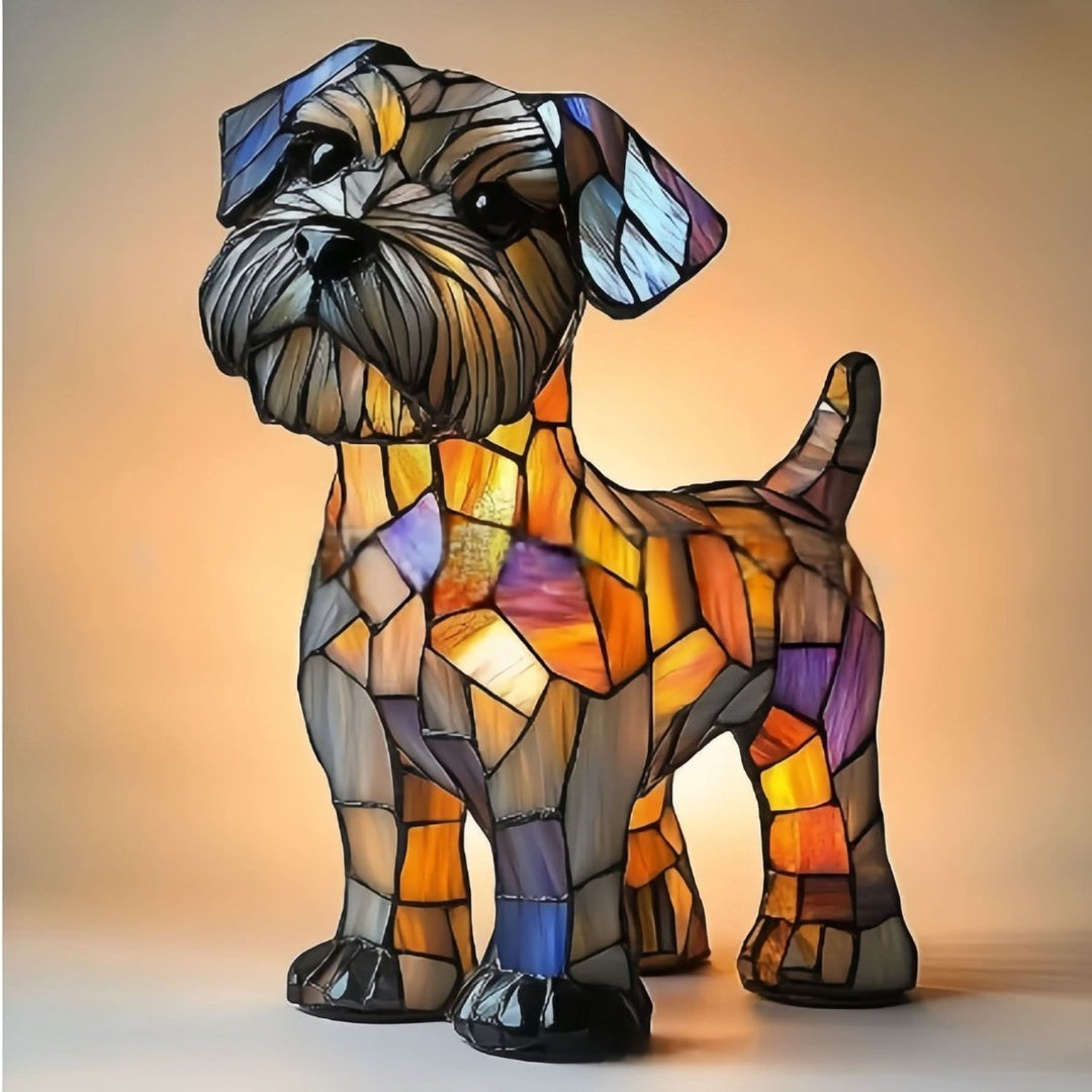 Adorable shimmering cat LED night light, a delightful pet figurine for home decor.