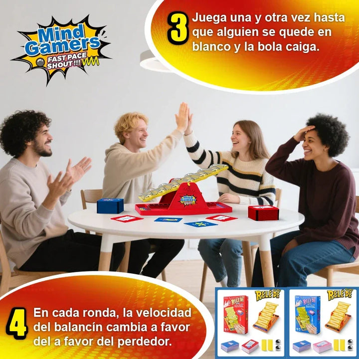ShoutSlide portable tabletop tilt game. Compact interactive design, perfect for family fun & game night on the go.