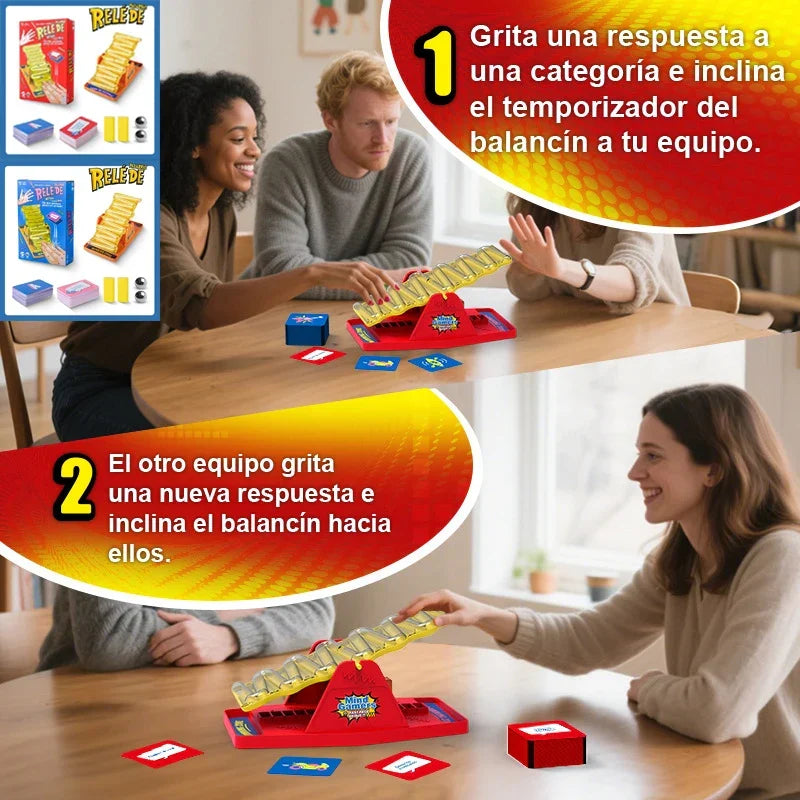 Engaging ShoutSlide interactive tabletop tilt game. Fast-paced fun, perfect for kids, adults & party entertainment.