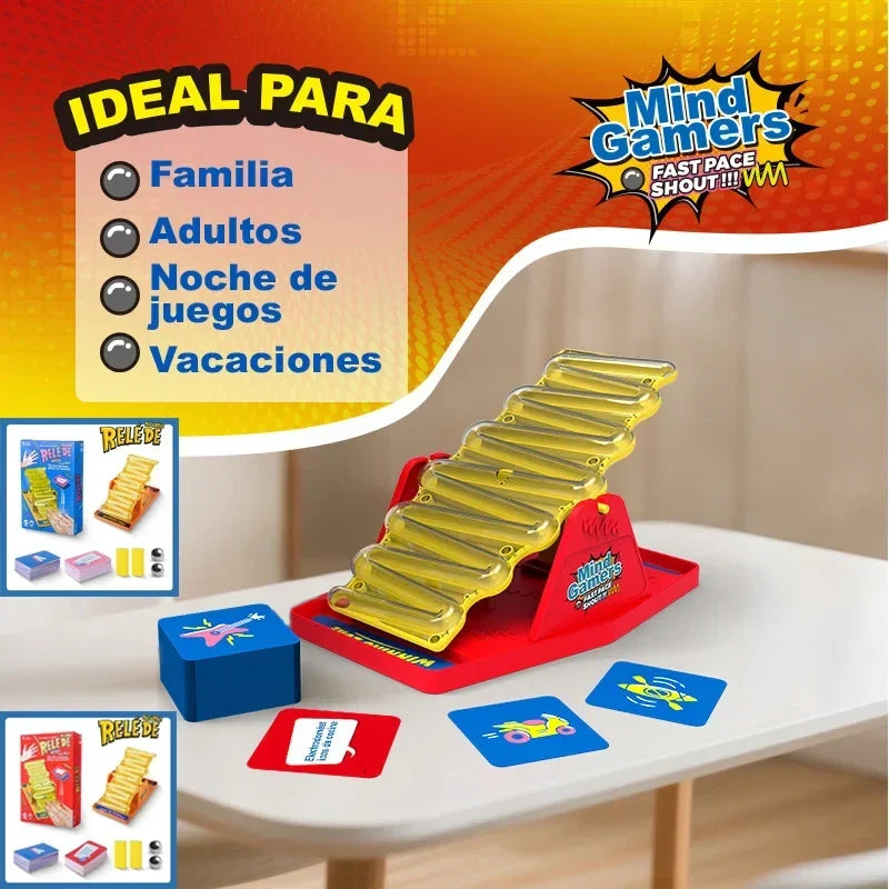 ShoutSlide tilt game. Test your reaction and strategy in this fast-paced interactive tabletop game for all ages.