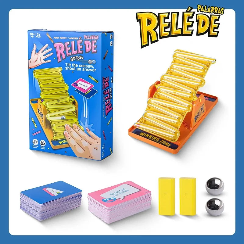 Unisex ShoutSlide interactive tabletop game. A fun, fast-paced tilt game for family gatherings & game nights.