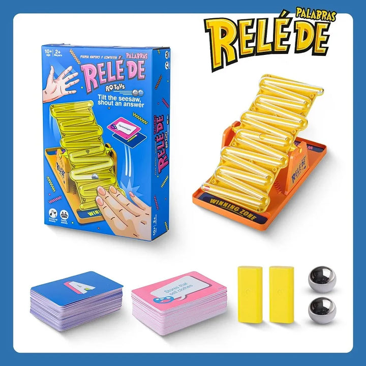 Unisex ShoutSlide interactive tabletop game. A fun, fast-paced tilt game for family gatherings & game nights.