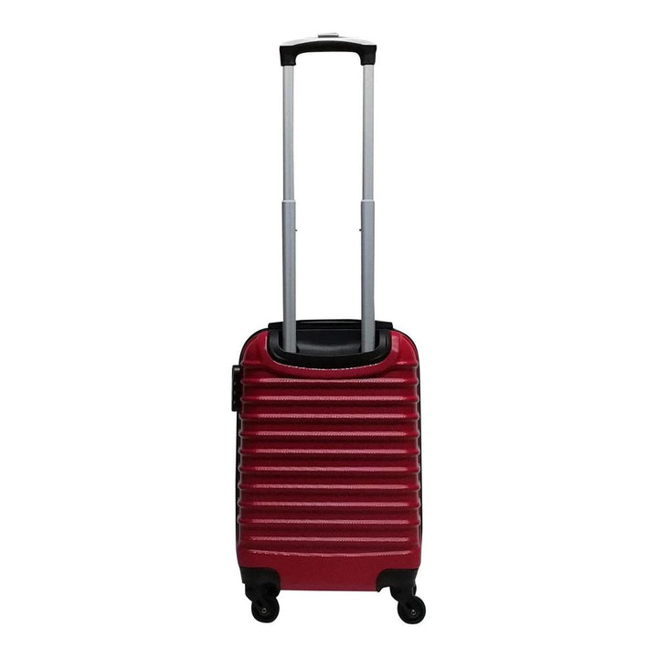 Stylish Siena Rosso red 2-piece hardshell luggage for secure & effortless travel. Durable construction.